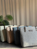 ZEMIMAAS Luxe Grace Denim Blue tote bag, view 8