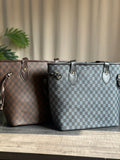 ZEMIMAAS Checkered Black canvas tote bag, view 11