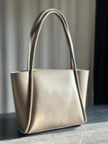 ZEMIMAAS Pyramid Beige pu leather tote bag, view 6