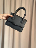 ZEMIMAAS Muffin Black pu leather handbag, view 4
