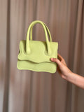 ZEMIMAAS Muffin Lime Green pu leather handbag, view 5