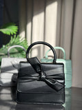 ZEMIMAAS ElleKnot Black pu leather handbag, view 7