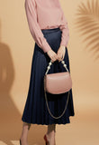 ZEMIMAAS Midnight Pearl Tea Pink pu leather handbag, view 2