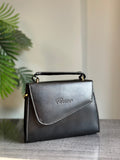 ZEMIMAAS Royal Box Black pu leather handbag, view 2