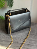 ZEMIMAAS Royal Box Black pu leather handbag, view 3